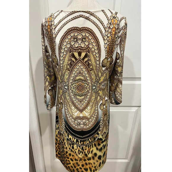 Chicos Leopard Dress - Size 2 - Picture 2 of 5